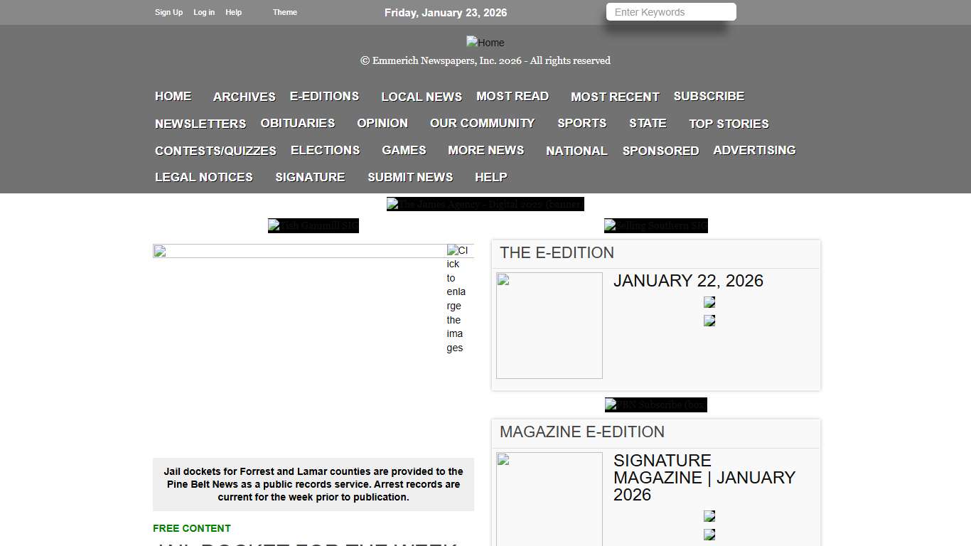 Jail Docket for the week of January 22, 2026 HubCitySPOKES